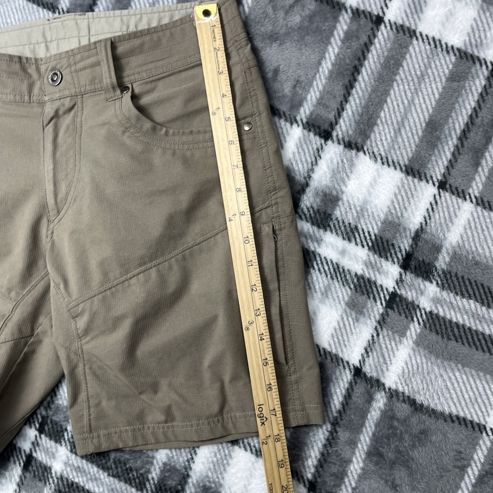 Kuhl Silencr Cargo Shorts Mens 32 Brown Evergreen Pockets Outdoor Style 5230 EUC - Picture 11 of 12
